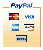 Pay me securely with your Visa, MasterCard, Discover, or American Express card through PayPal!